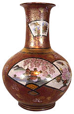 антикварная японская ваза Сацума, конец 19 в. Японский интернет-магазин