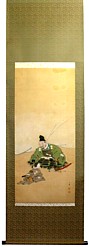 самурай с сыном, японская картина, 1900-е гг.