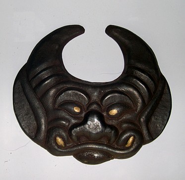 самурайский шлем, маэтатэ шлема КАБУТО в виде изображения лешего