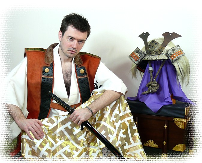 ДЗИМБАОРИ, одежда самурая. кожа, шелк, плетение