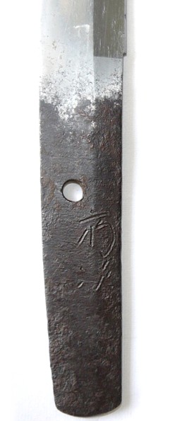 подпись мастера на хвостовике японского меча вакидзаси