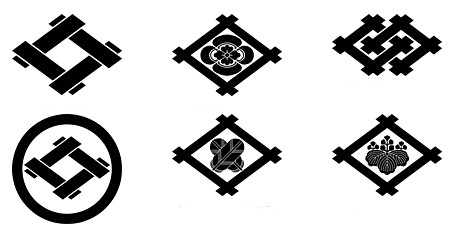 самурайские родовые гербы - моны